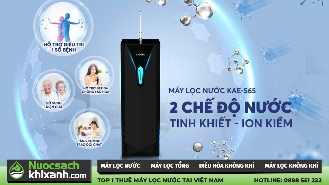 máy lọc nước điện phân Kae-S65