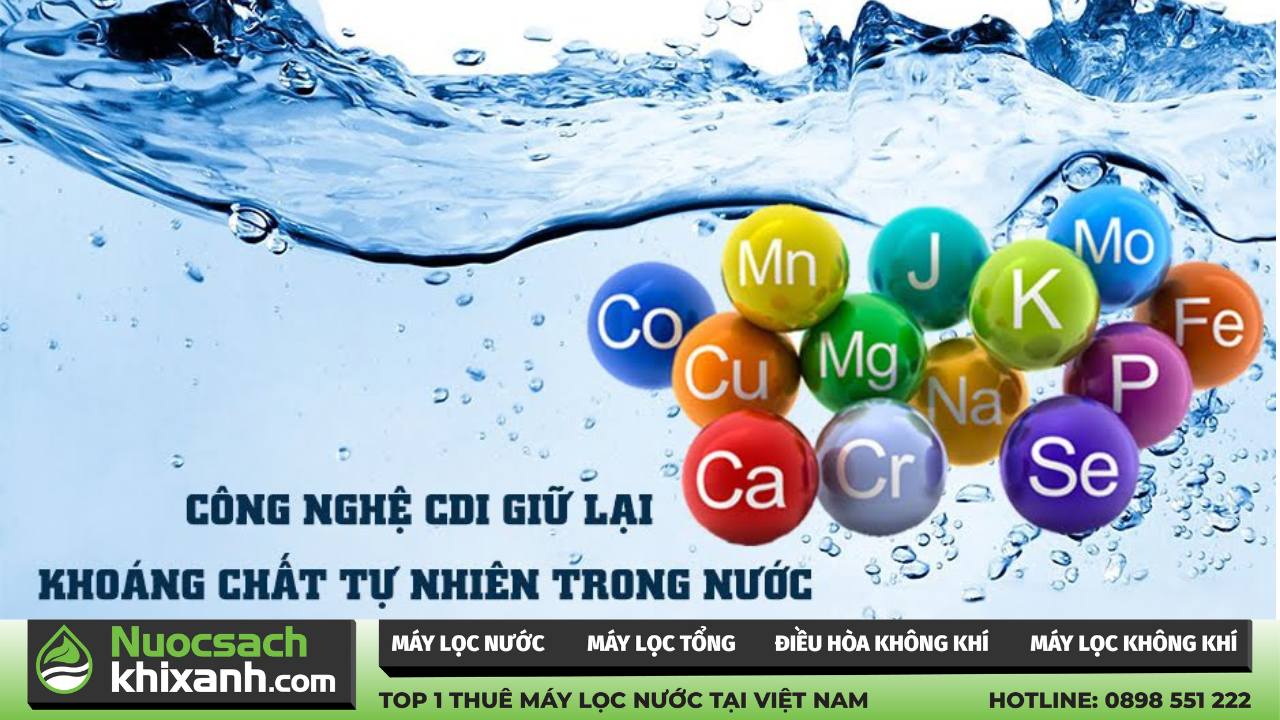 công nghệ của máy lọc nước giữ lại khoáng chất