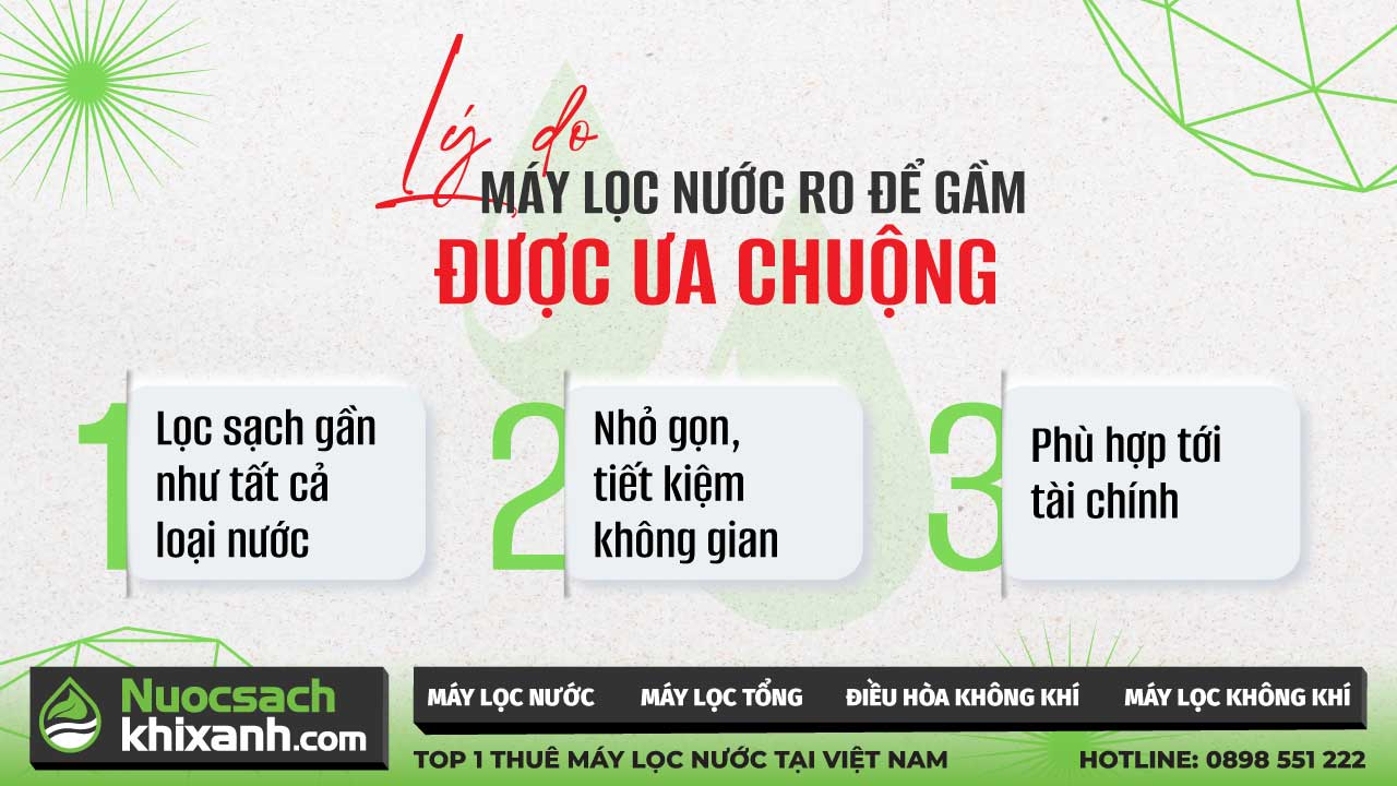 máy lọc nước RO để gầm