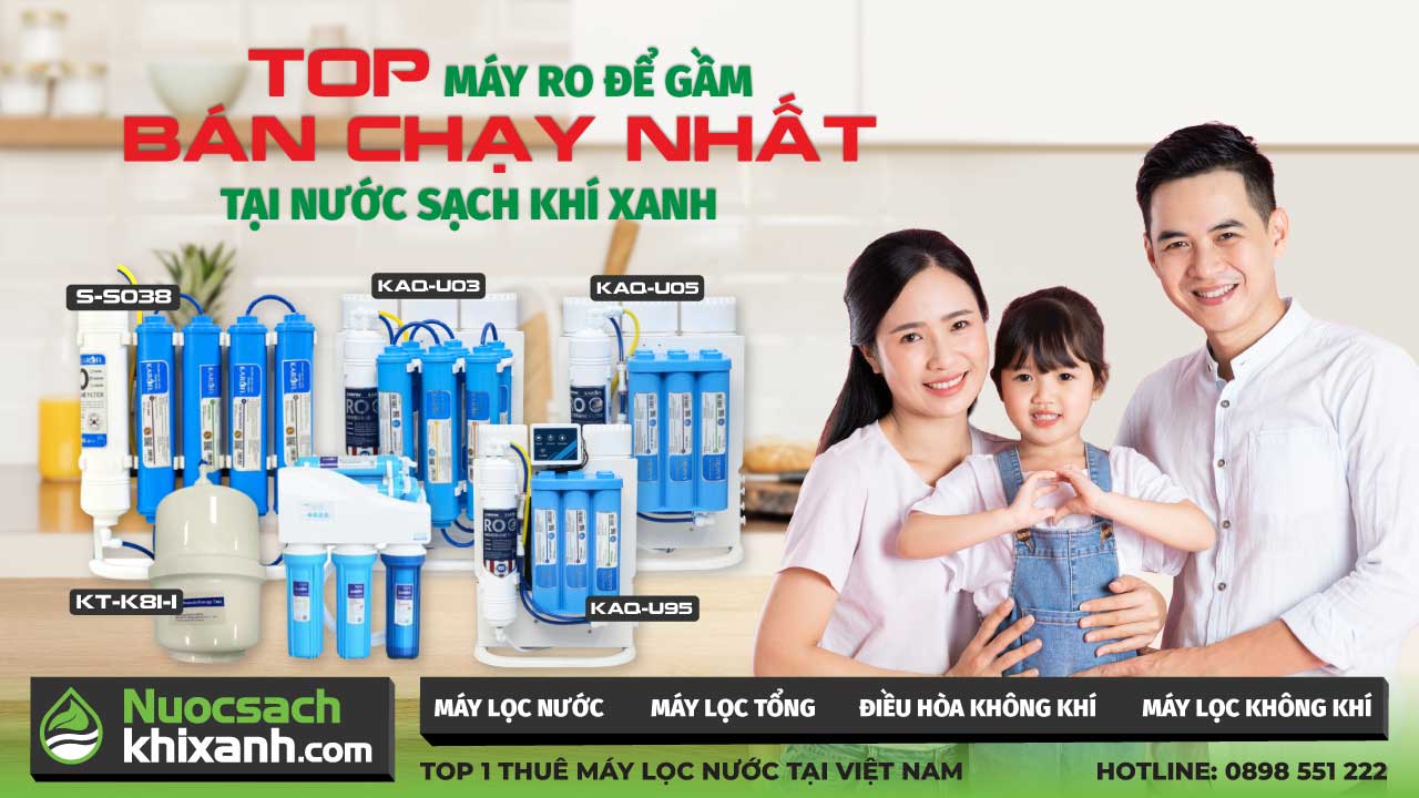 các loại máy lọc nước RO để gầm ưa chuộng