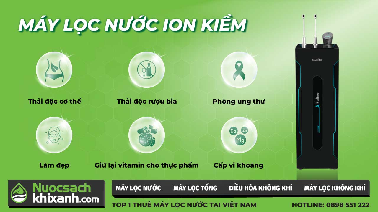 tác dụng của máy lọc nước ion kiềm