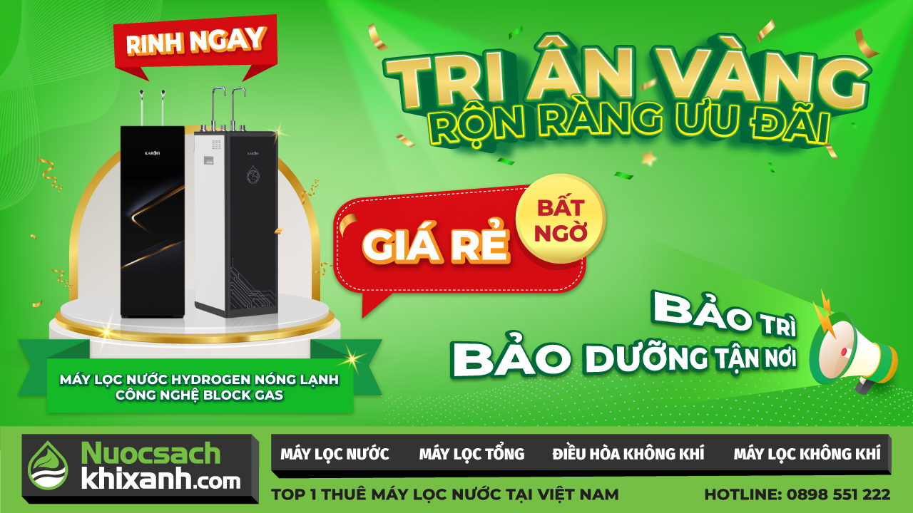 Rộn ràng ưu đãi khi thuê mua máy lọc nước công nghệ Block Gas