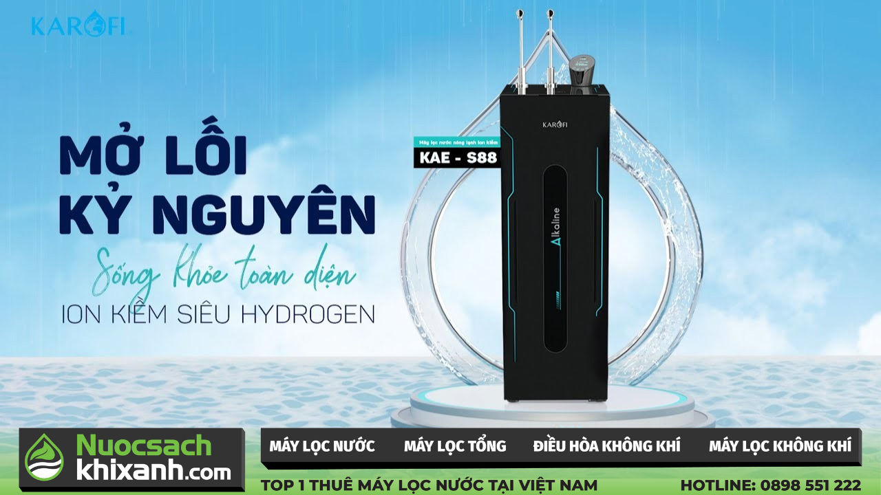 Review model máy lọc nước nóng lạnh Ion Kiềm Karofi KAE S88 có gì tốt?