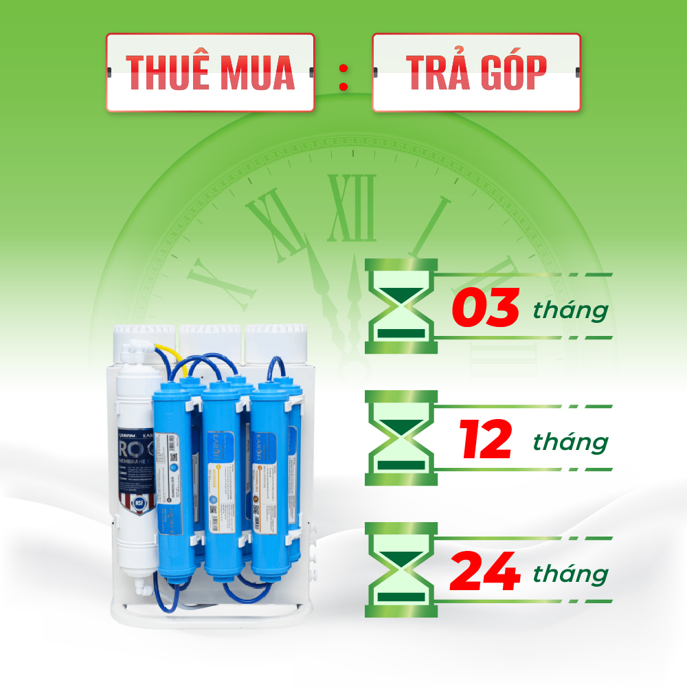 THUÊ MUA KAQ U03 MÁY LỌC NƯỚC GẦM TỦ KAROFI
